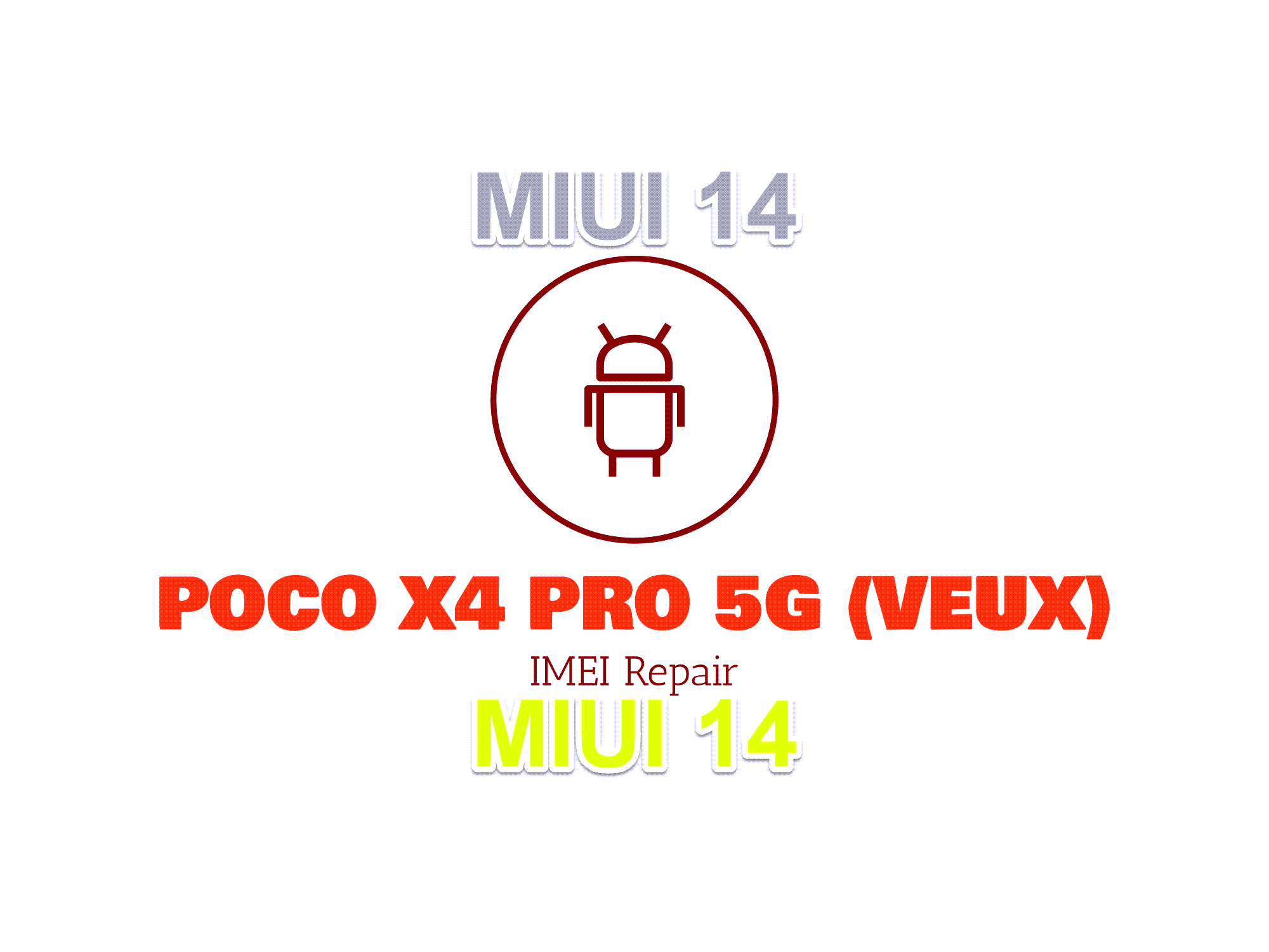 Poco X4 Pro 5G (veux) ترمیم سریال در MIUI 14