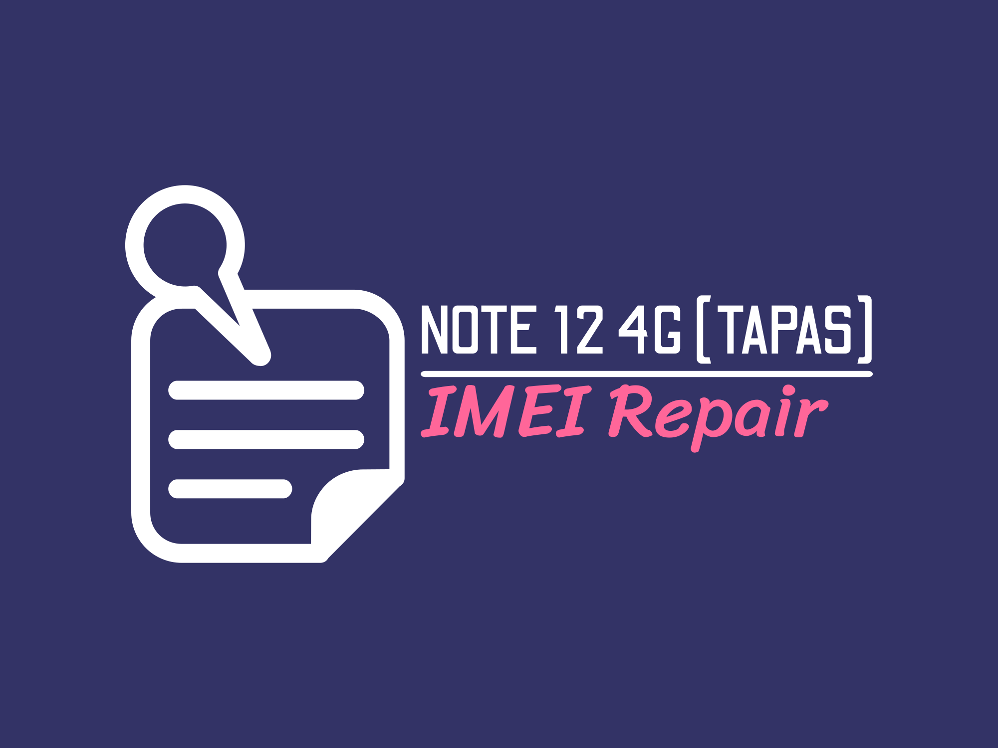 Redmi Note 12 4G / NFC (tapas – topaz ) ترمیم سریال
