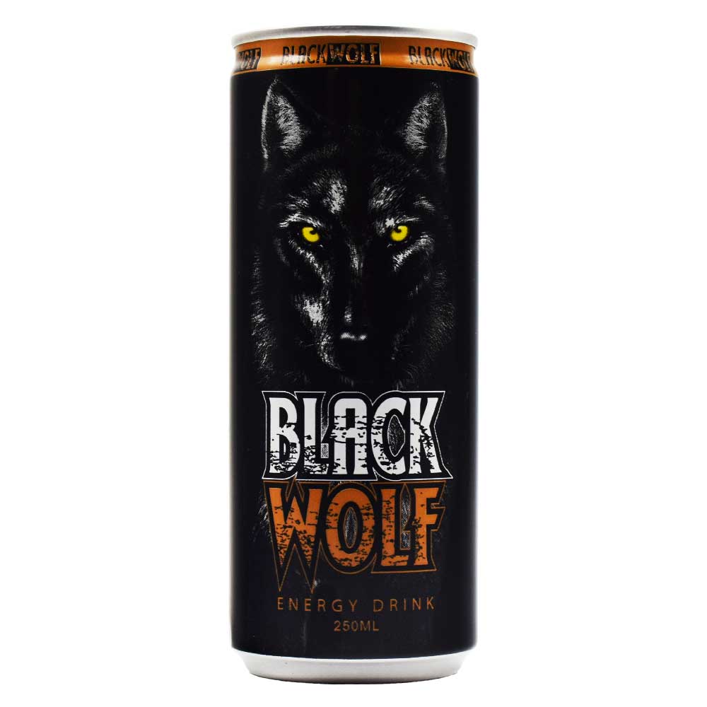 نوشیدنی انرژی زا بلک ولف BLACK WOLF حجم 250 میلی لیتر