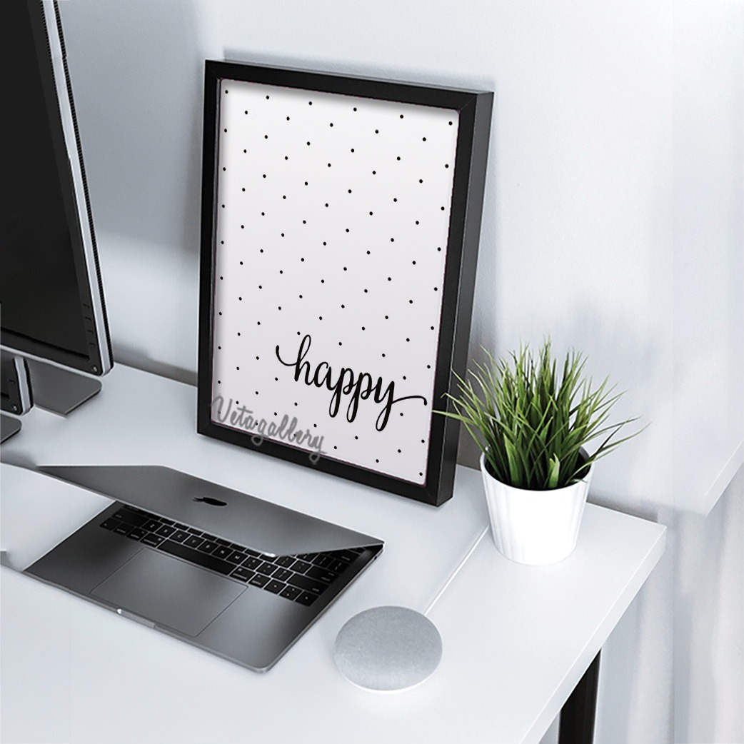 تابلو فانتزی تکست happy — تصویر ۵