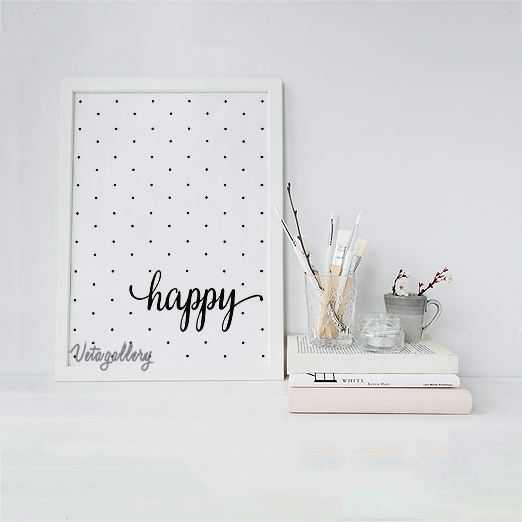 تابلو فانتزی تکست happy — تصویر ۸