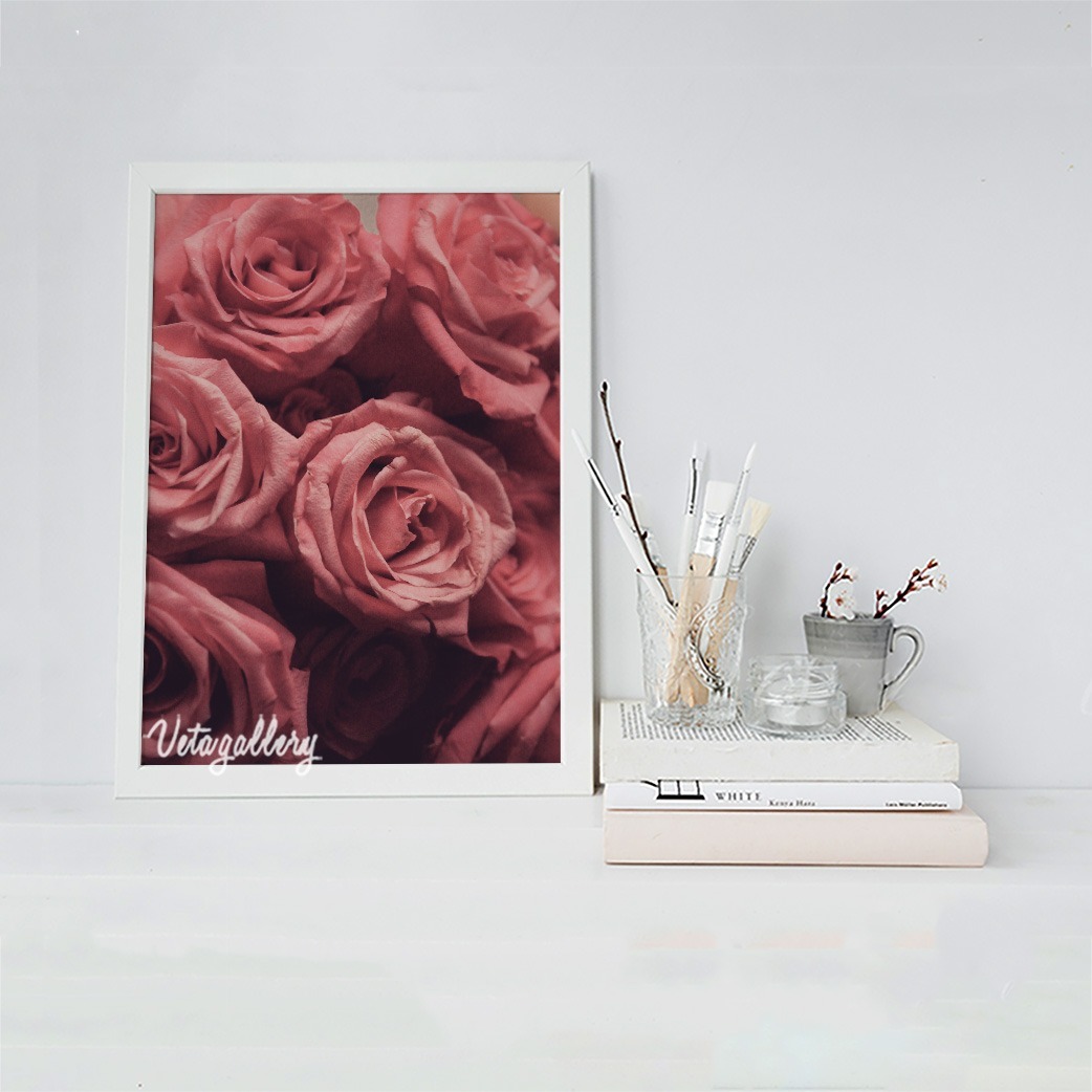 تابلو مدرن گل رز — تصویر ۴