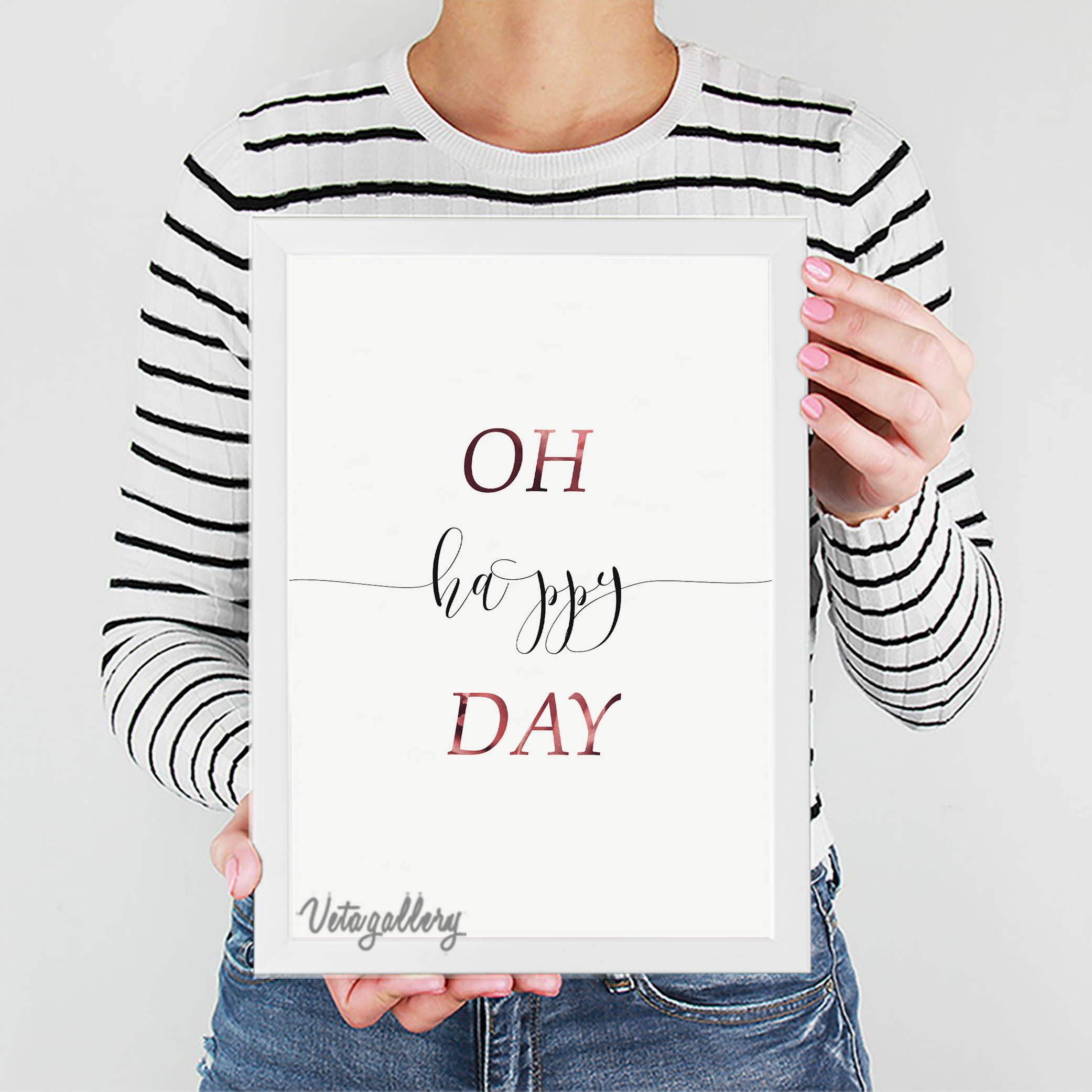 تابلو فانتزی تکست Oh! Happy day — تصویر ۸