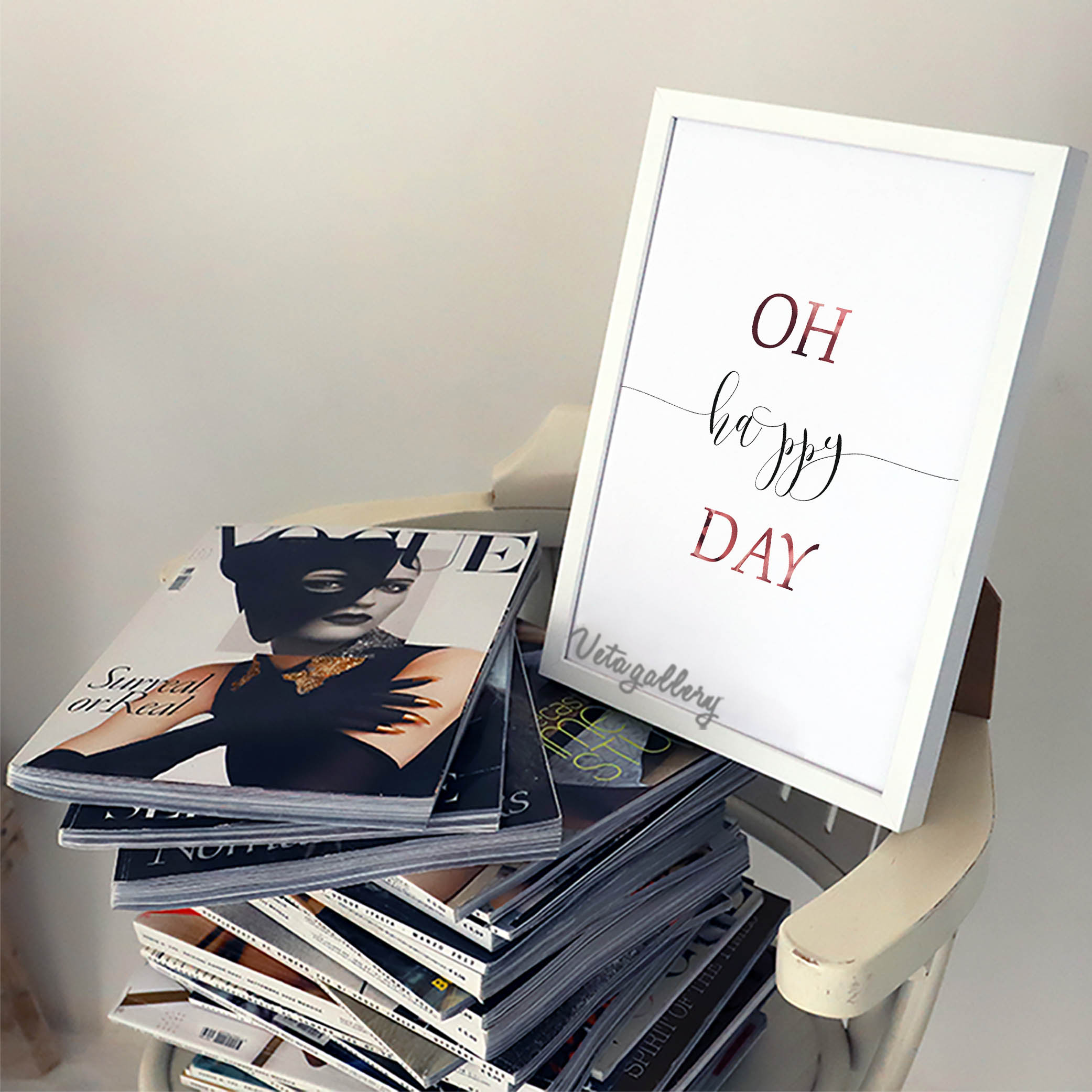 تابلو فانتزی تکست Oh! Happy day — تصویر ۴
