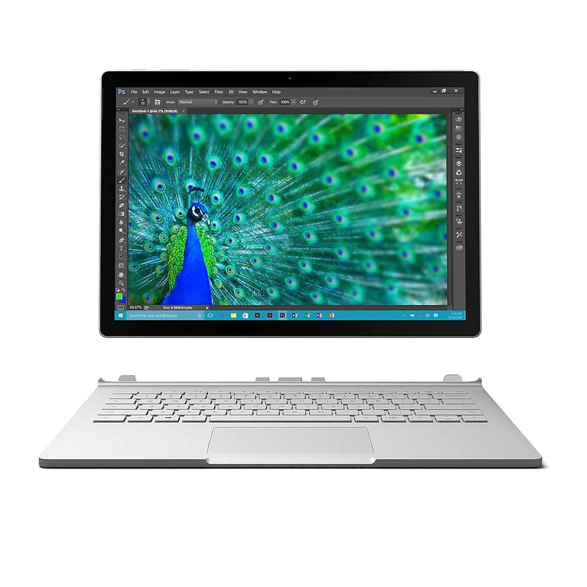 لپ تاپ سرفیس بوک 2 استوک 13 اینچی Surface Book 2 core i7-8650u 16 512 بدون گرافیک