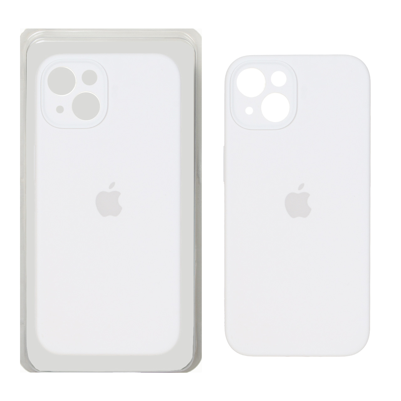 قاب سیلیکونی پاک کنی اورجینال ++A مدل Apple iPhone 13 / iPhone 14 – سفید (پک دار)