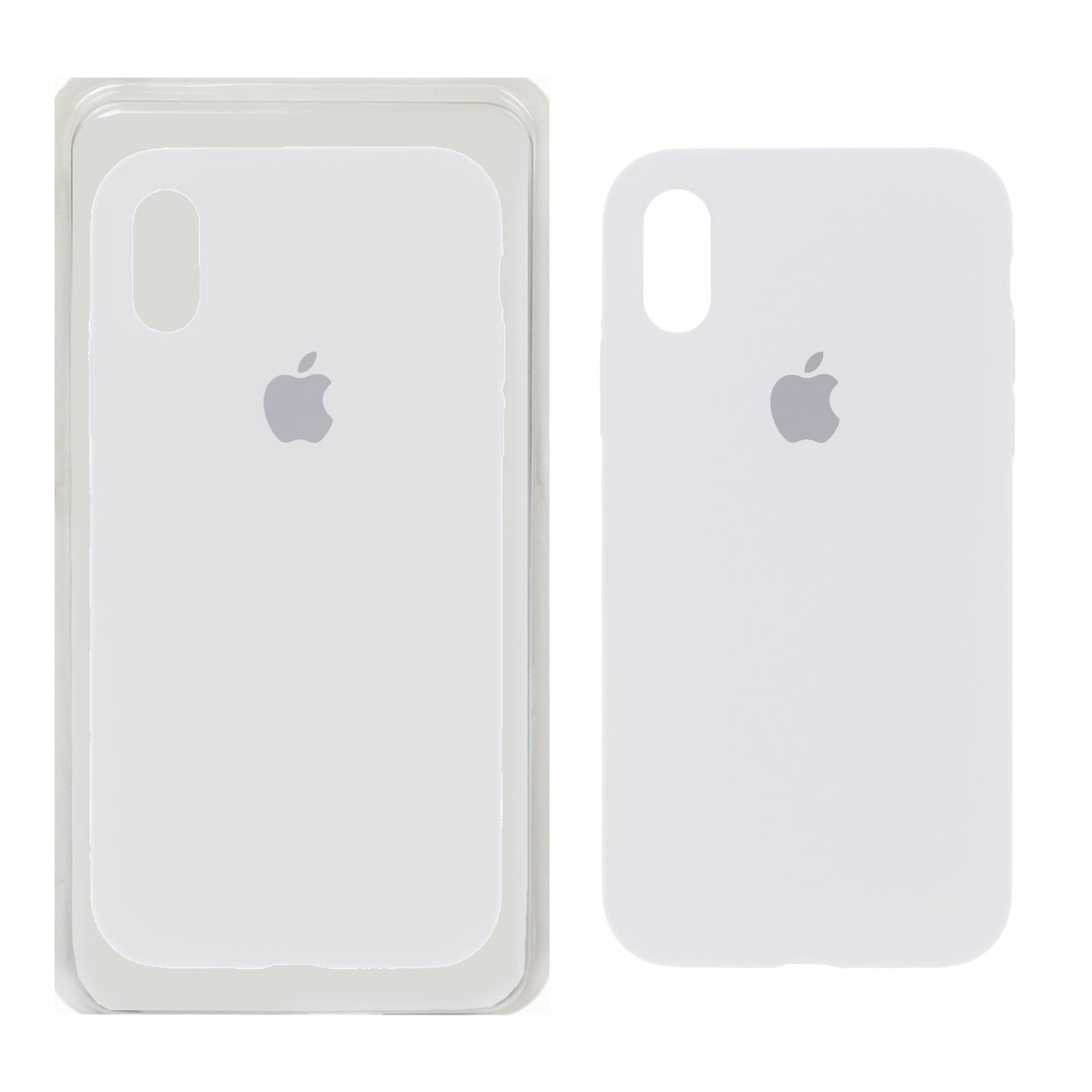 قاب سیلیکونی پاک کنی اورجینال ++A مدل Apple iPhone X / iPhone XS – سفید (پک دار)