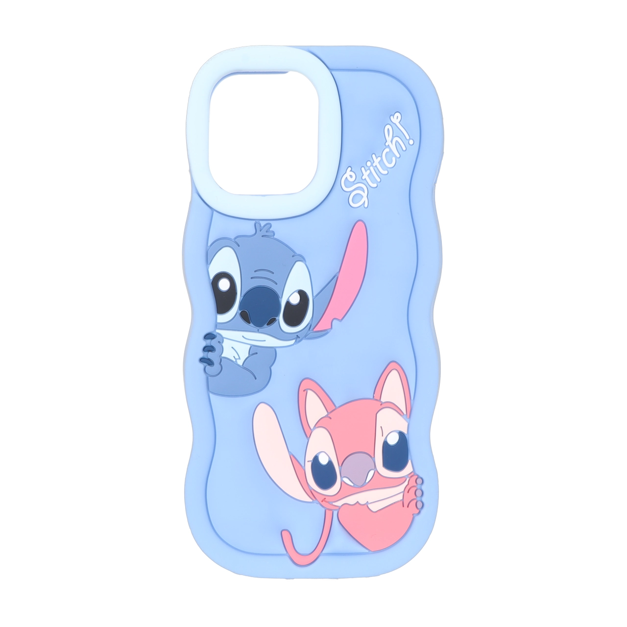 قاب سیلیکونی کنگره ای Stitch برجسته فانتزی Apple iPhone 13 Pro Max / iPhone 12 Pro Max – آبی