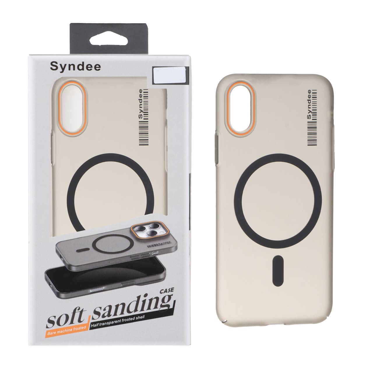 قاب اورجینال Syndee پشت مات MagSafe مدل Apple iPhone X / iPhone XS – مشکی (پک دار)
