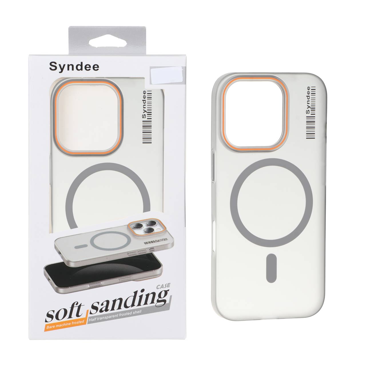 قاب اورجینال Syndee پشت مات MagSafe مدل Apple iPhone 16 Pro – خاکستری کد 1 (پک دار)