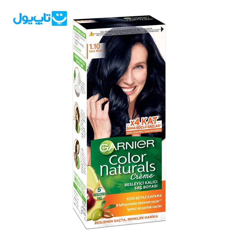 رنگ مو گارنیر Garnier شماره 1.10 رنگ مشکی پرکلاغی