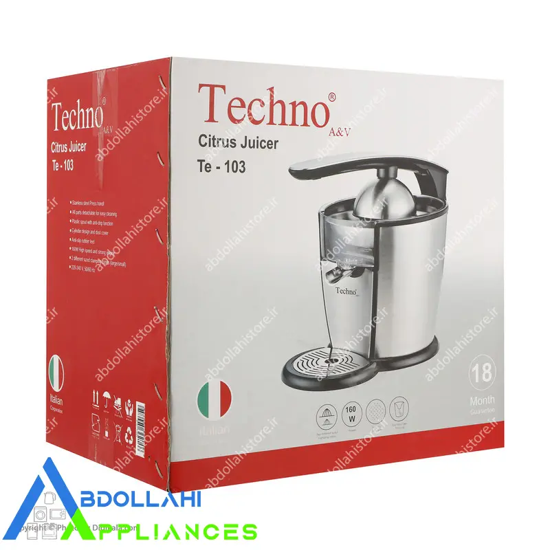 آب مرکبات گیری تکنو مدل Te-103با 24 ماه گارانتی — تصویر ۷