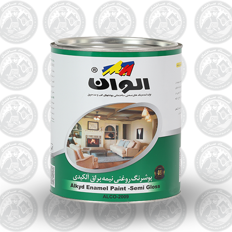 الوان روغنی نیمه براق سفید 4 کیلویی — تصویر ۲