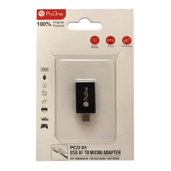 تبدیل پرووان مدل PROONE OTG MicroUSB PCO 01