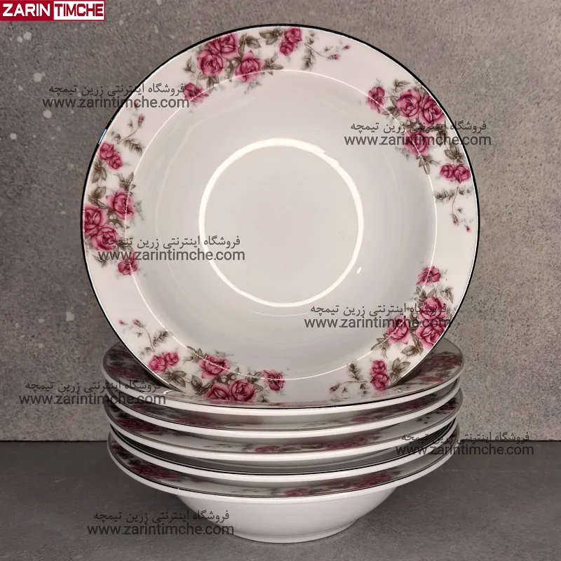 پیاله ماست خوری چینی زرین مدل آران
