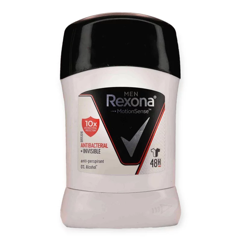 استیک ضدتعریق مردانه 50 میل رکسونا (Rexona Invisible + Antibacterial) — تصویر ۲