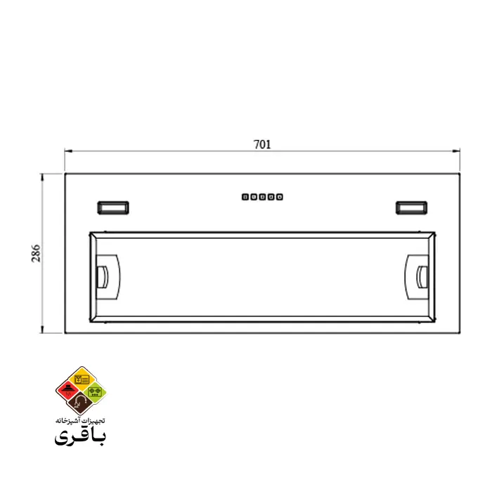 هود مخفی کن مدل آرتیما 1 مشکی — تصویر ۴
