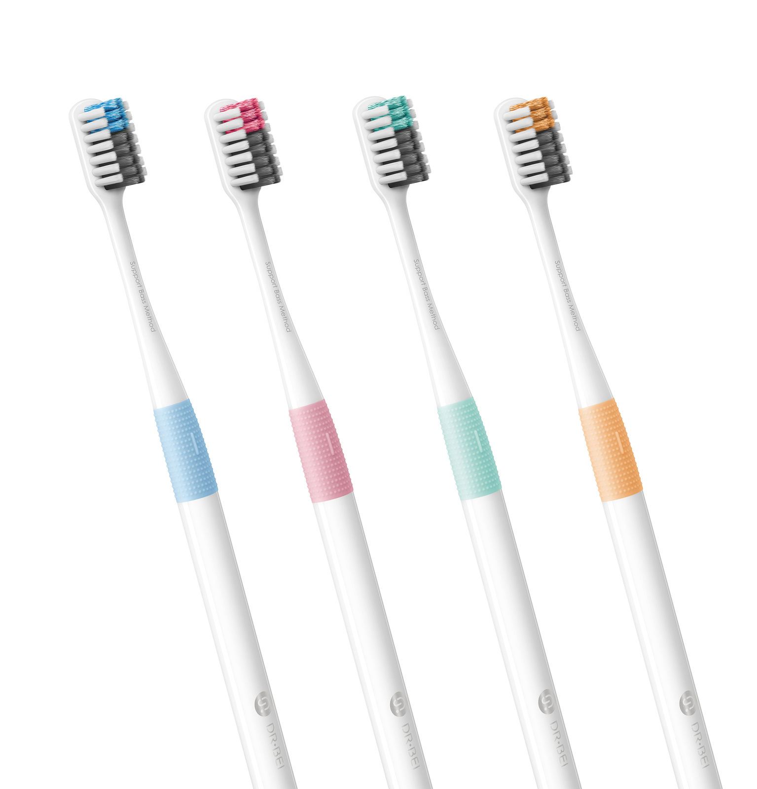 پک مسواک چهار عددی DR.BEI مدل Bass Toothbrush