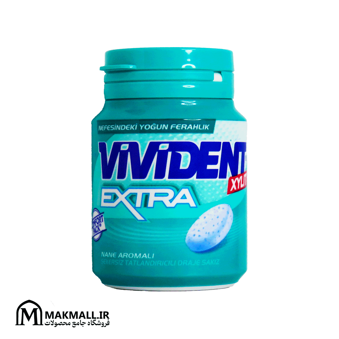 آدامس ویویدنت اکسترا نعنایی ۶۶ گرمی | Vivident Extra Mint Gum 66g