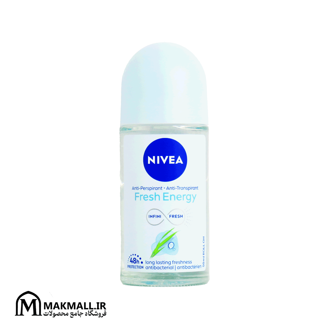 مام رول ضدتعریق زنانه نیوا فرش انرژی ۴۸ ساعته ۵۰ میل | NIVEA Fresh Energy 48h Anti-Perspirant Roll-On 50ml