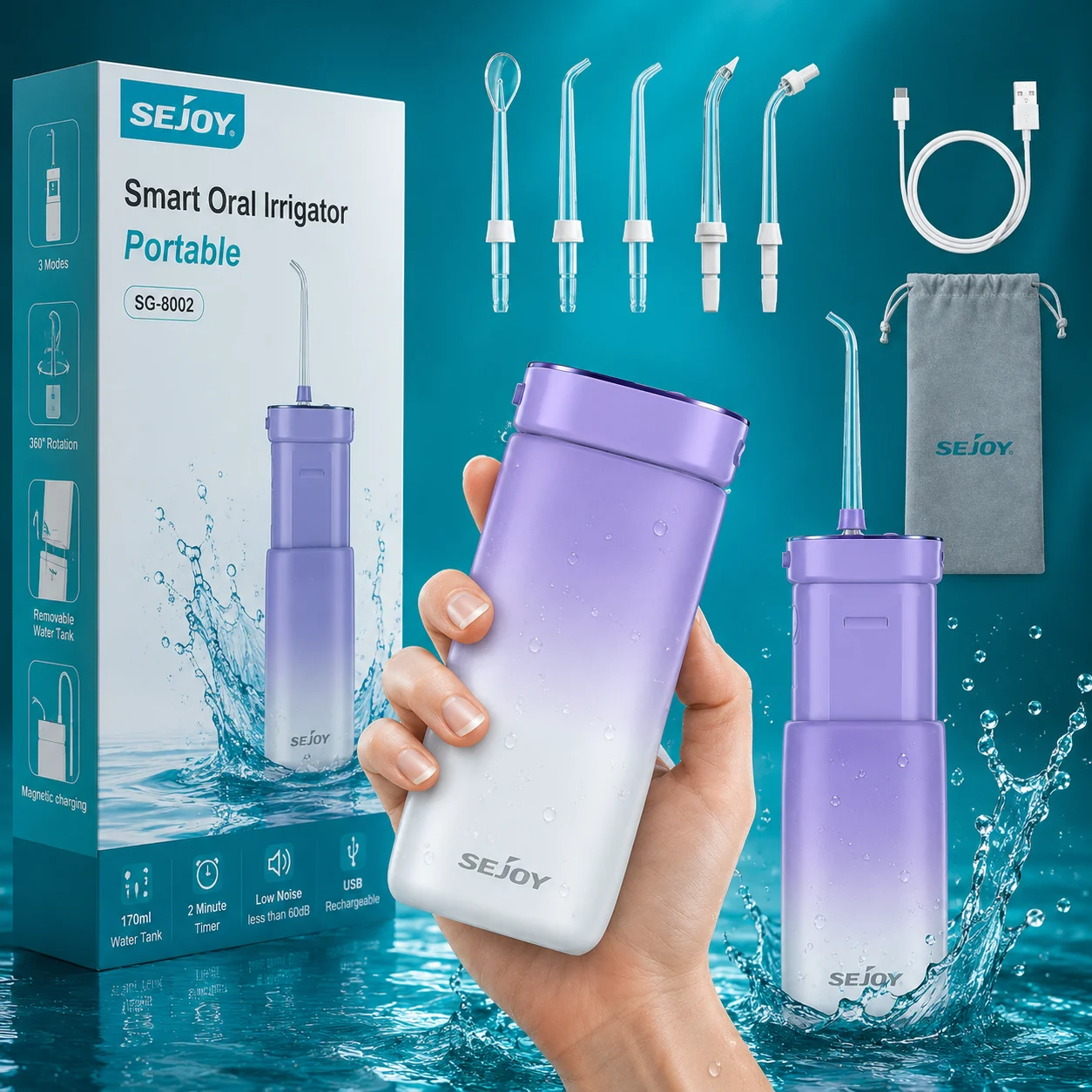 واترجت سیجوی پرتابل مدل SG-8002 — تصویر ۲