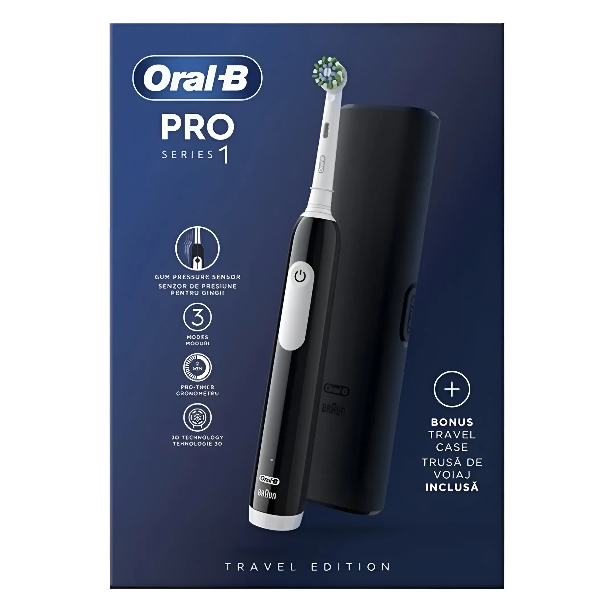 مسواک برقی اورال بی پرو سری 1 Oral‑B Pro Series با4 عدد سری یدک — تصویر ۴