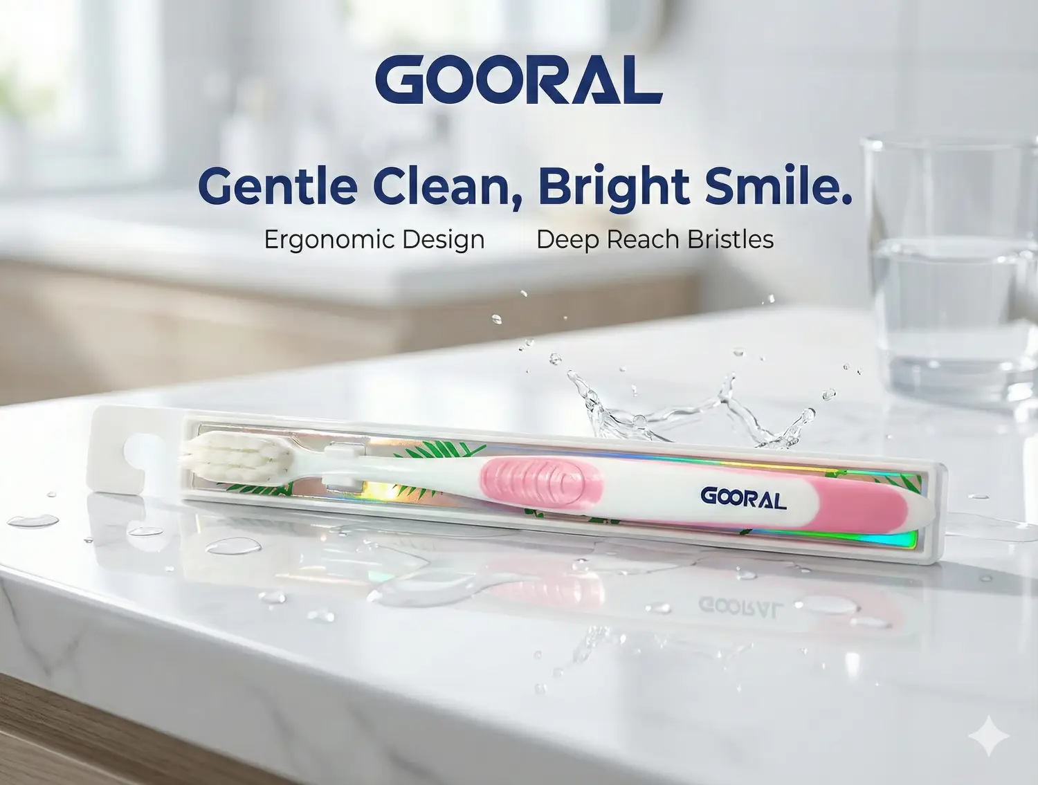 مسواک ۱۰ هزار الیافه گورال GOORAL فوق نرم (Ultra Soft) — تصویر ۶