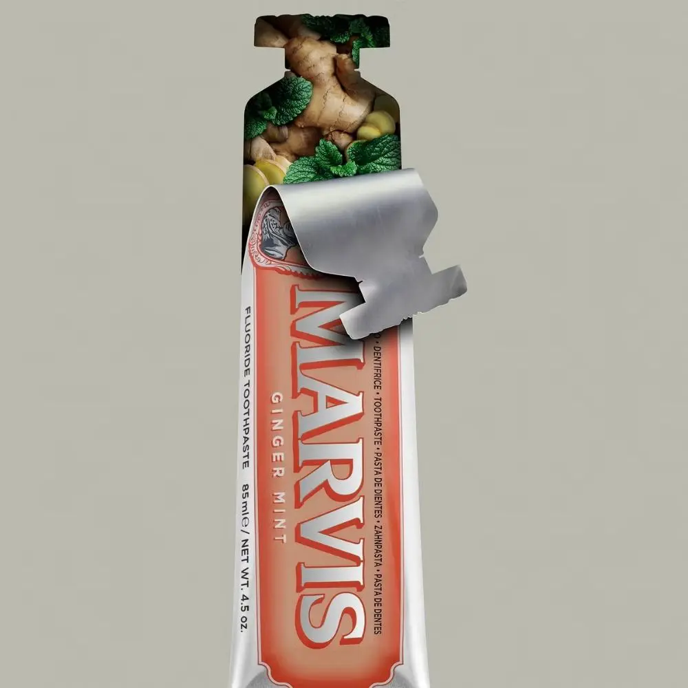 خمیر دندان مارویس زنجبیل و نعناع (Marvis Ginger Mint) حجم 85 میل اورجینال — تصویر ۴
