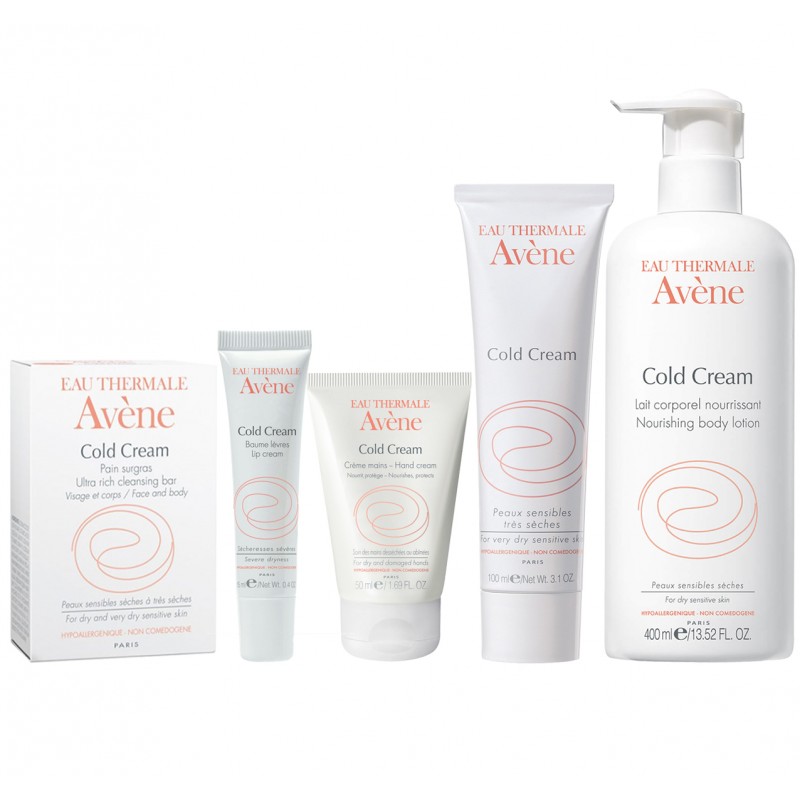 پک آبرسان صورت و بدن اون Avene مدل Cold Cream بسته 5 عددی — تصویر ۲