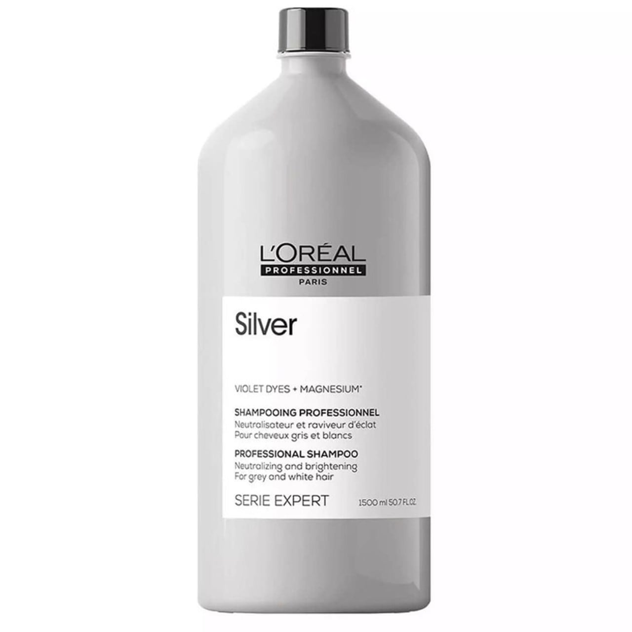 شامپو ضدزردی و شفاف کننده لورآل پروفشنال سری Expert مدل Silver حجم 1500 میل