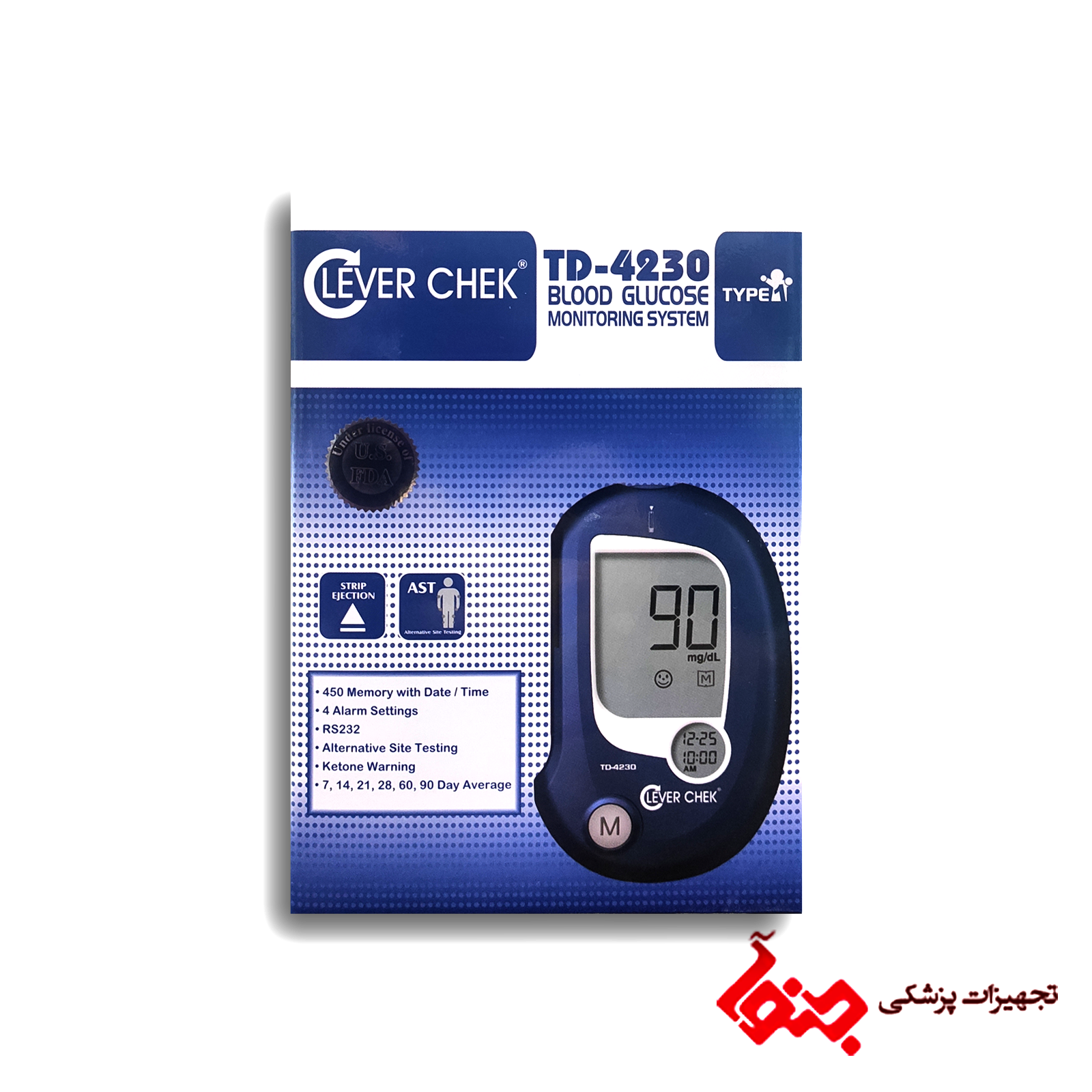 دستگاه قندخون Clever Chek بدون نوار — تصویر ۲