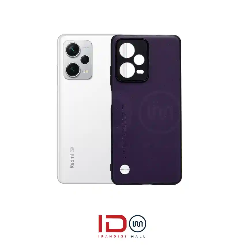 قاب چرمی لاکچری گوشی شیائومی مدل XIAOMI REDMI NOTE 12 PRO PLUS 5G برند CODE رنگ بنفش