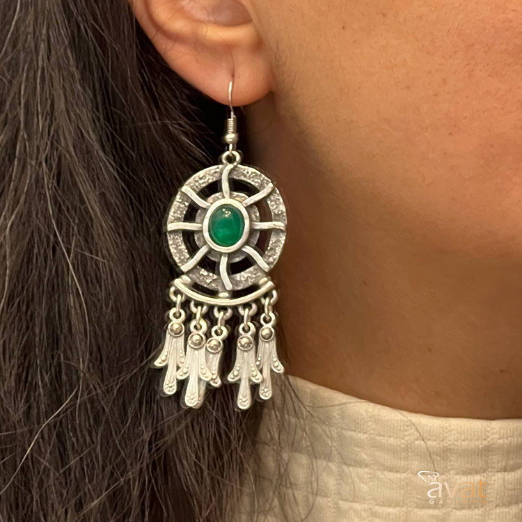 گوشواره نگین دار مصری
