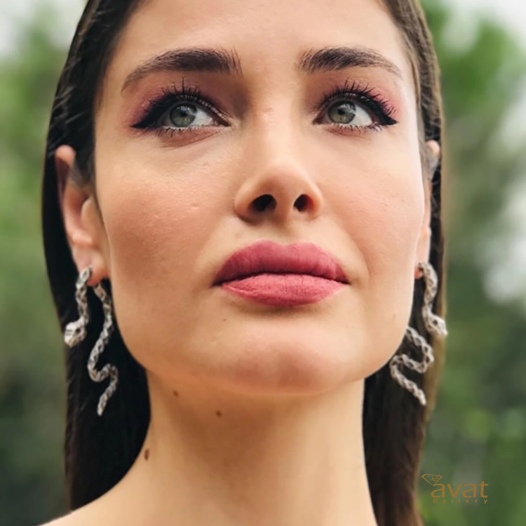 گوشواره مار دو تکه