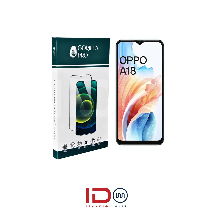 گلس و محافظ هیدروژلی (شفاف) بدنه گوشی اوپو مدل OPPO A18 — تصویر ۶