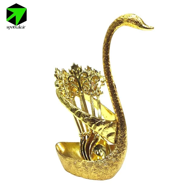 قاشق چای خوری طرح قو — تصویر ۳
