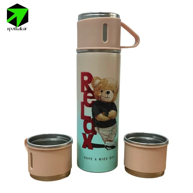 فلاکس 3 کاپ طرح دار (خرسی) — تصویر ۶