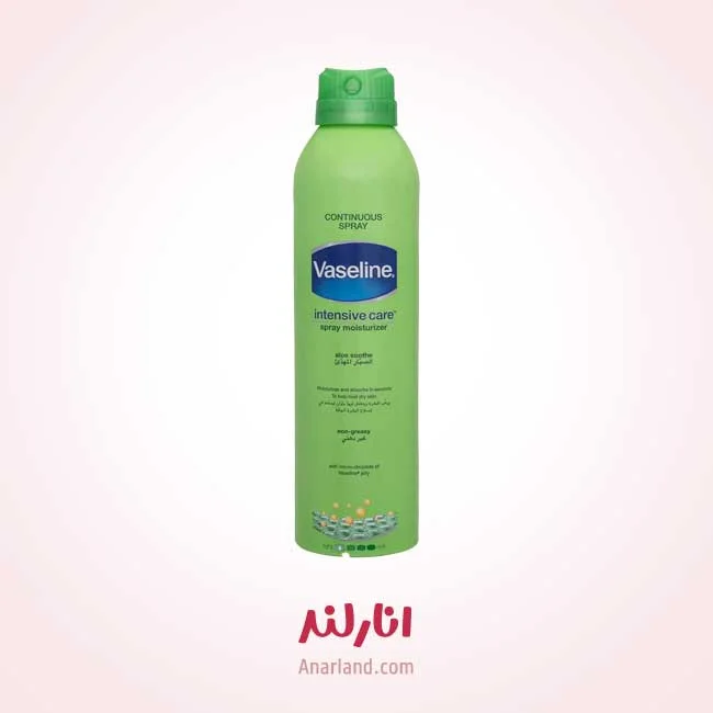 اسپری آبرسان بدن وازلین مدل Aloe Soothe حجم 190 میلی لیتر — تصویر ۲