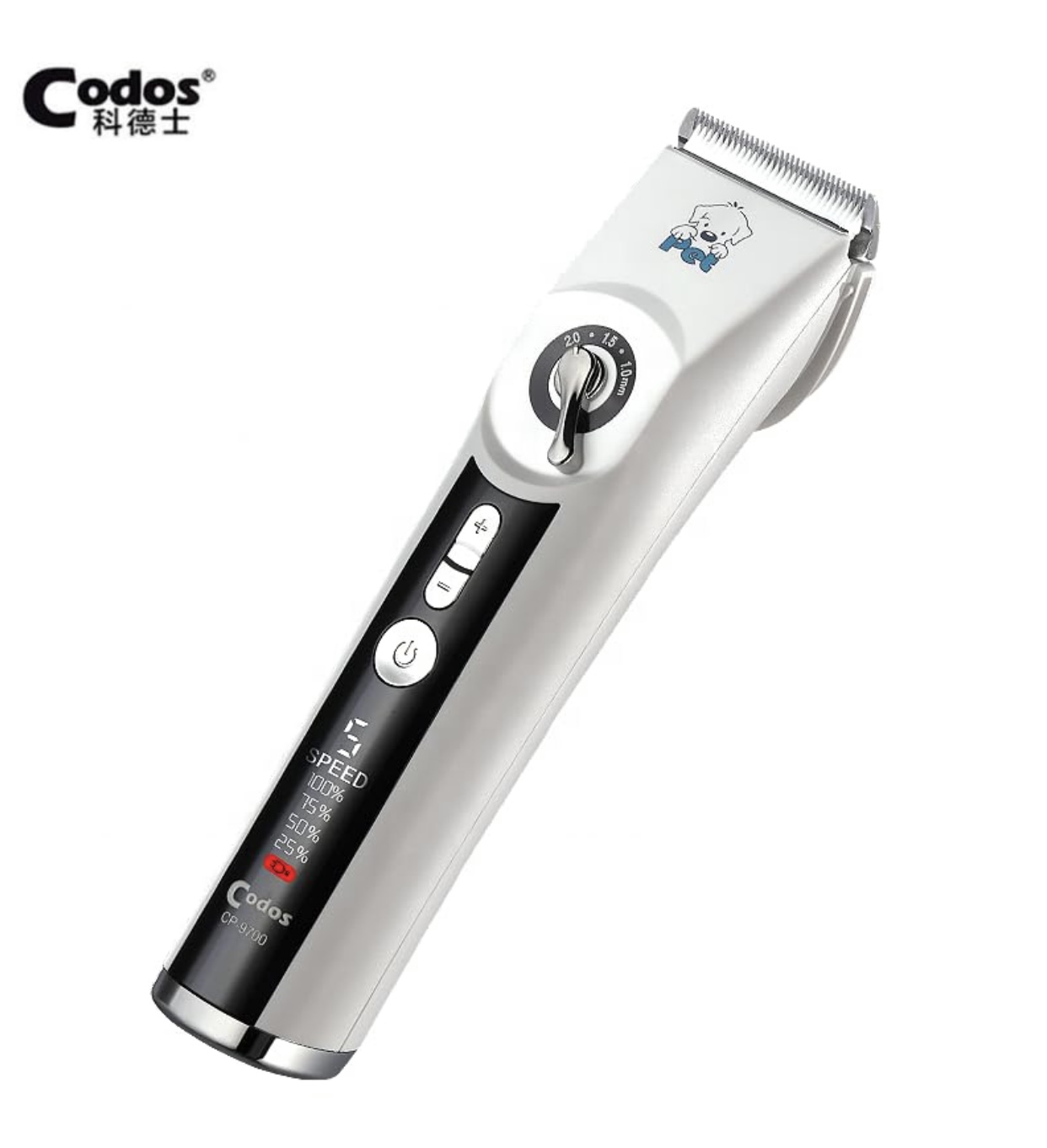 ماشین اصلاح حیوانات کودوس مدل cp-9700 به همراه تیغه یدک 3.2 میلی متر(گارانتی 18 ماهه باربد پت گستر) کد89 — تصویر ۶