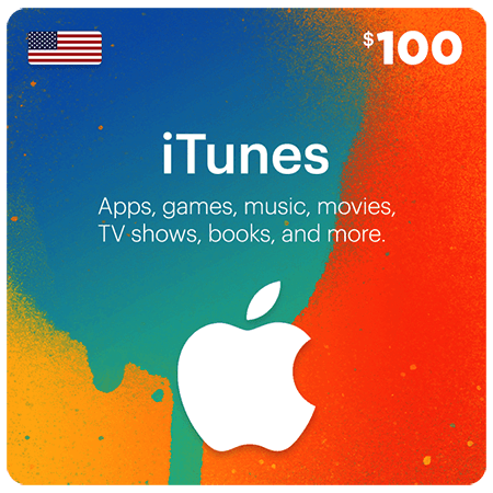 گیفت کارت 100 دلاری اپل آیتونز Apple