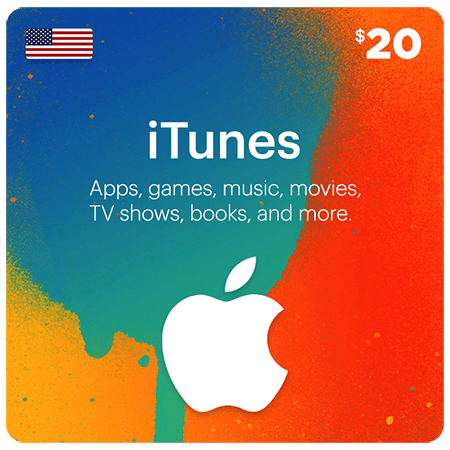 گیفت کارت 20 دلاری اپل آیتونز Apple