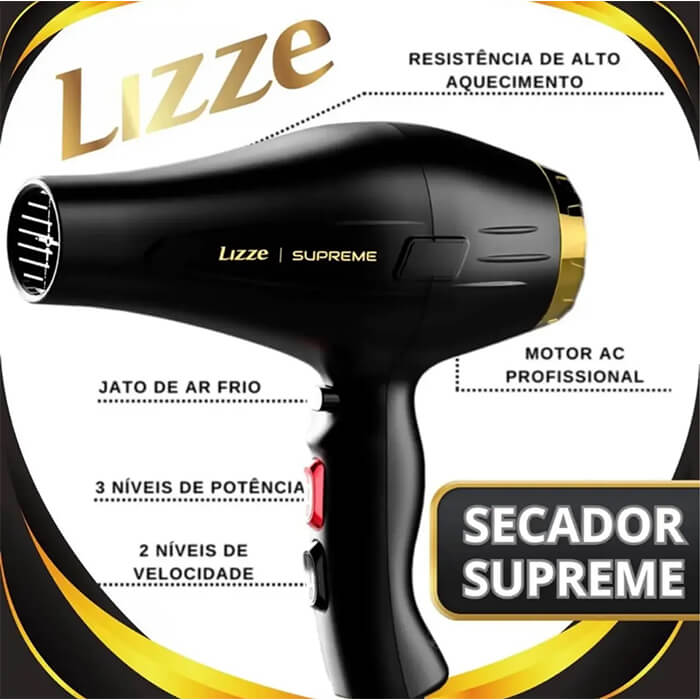 سشوار لیز مدل سوپریم 2600 وات LIZZE SUPREME اصلی