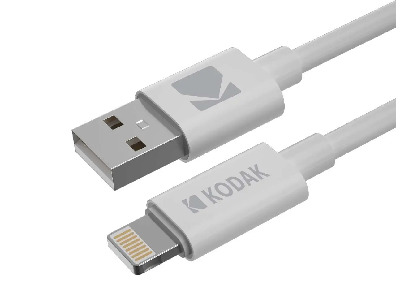 کابل لایتنینگ USB به Lightning کداک مدل KODAK White طول 1 متر