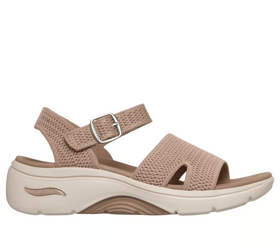 صندل زنانه اسکچرز SKECHERS GO WALK Arch Fit 2.0 – Sage 140840/TAN