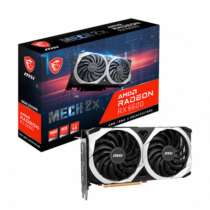 کارت گرافیک کارکرده MSI RX 6600 MECH 2X 8G