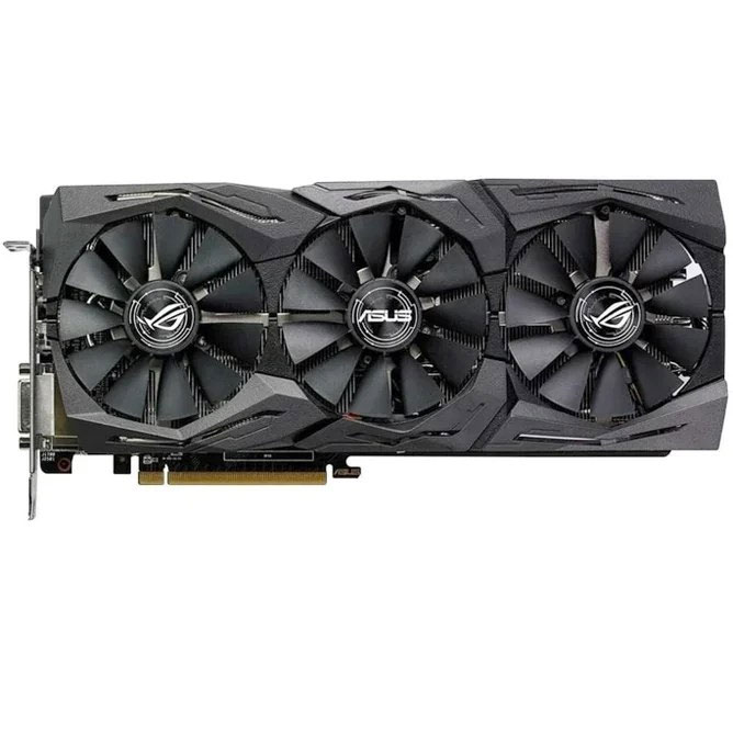 کارت گرافیک کارکرده Asus RogStrix RX580 8GB 3 FAN