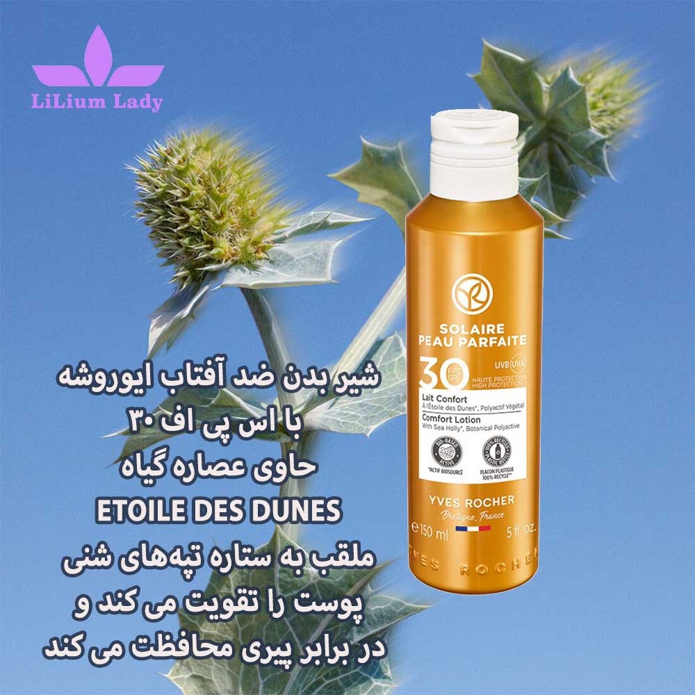 شیر بدن ضد آفتاب ایوروشه با spf 30 — تصویر ۳