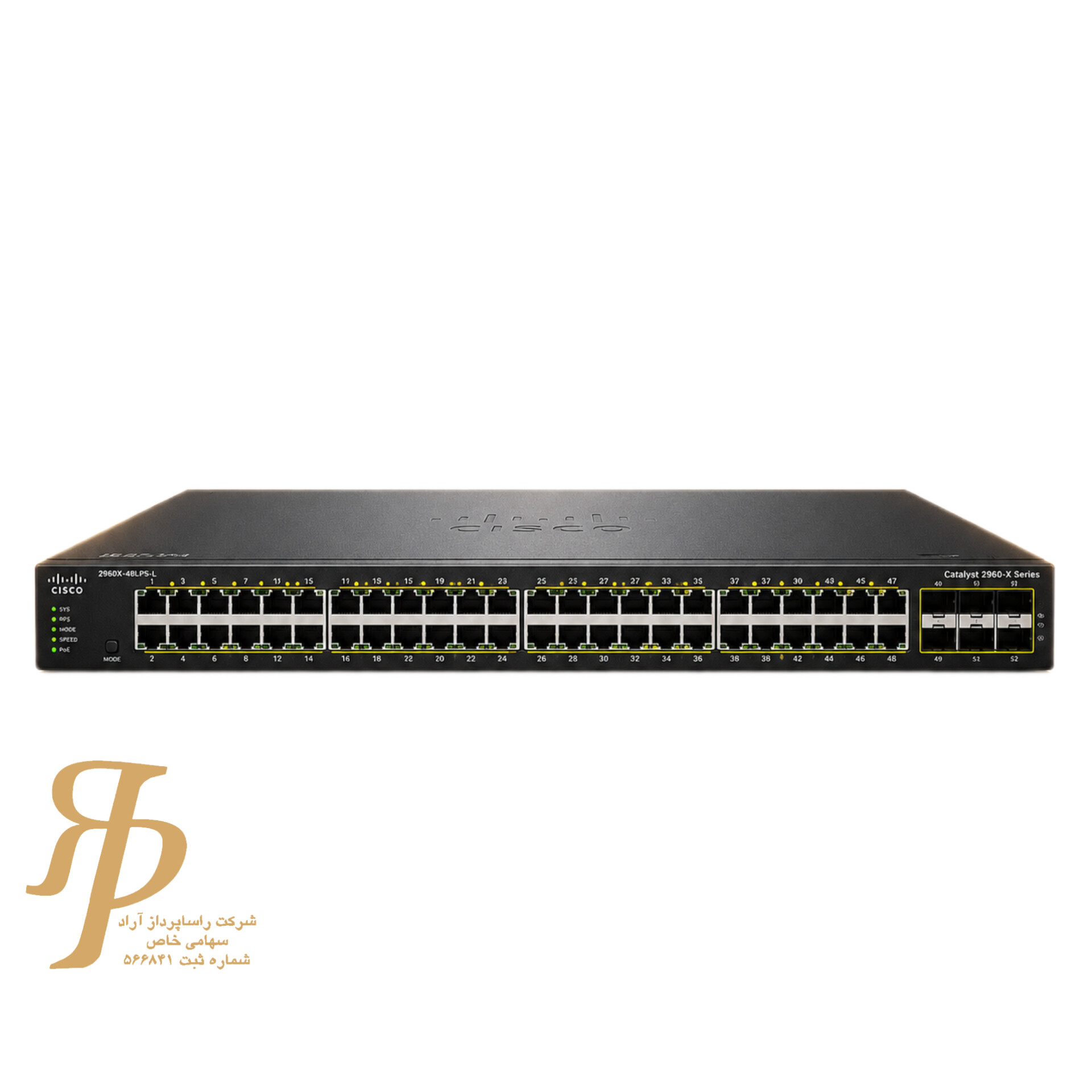 سوئیچ سیسکو مدل Cisco Catalyst 2960X-48LPS-L | ۴۸ پورت PoE+ | مدیریت‌پذیر (Layer 2) — تصویر ۲