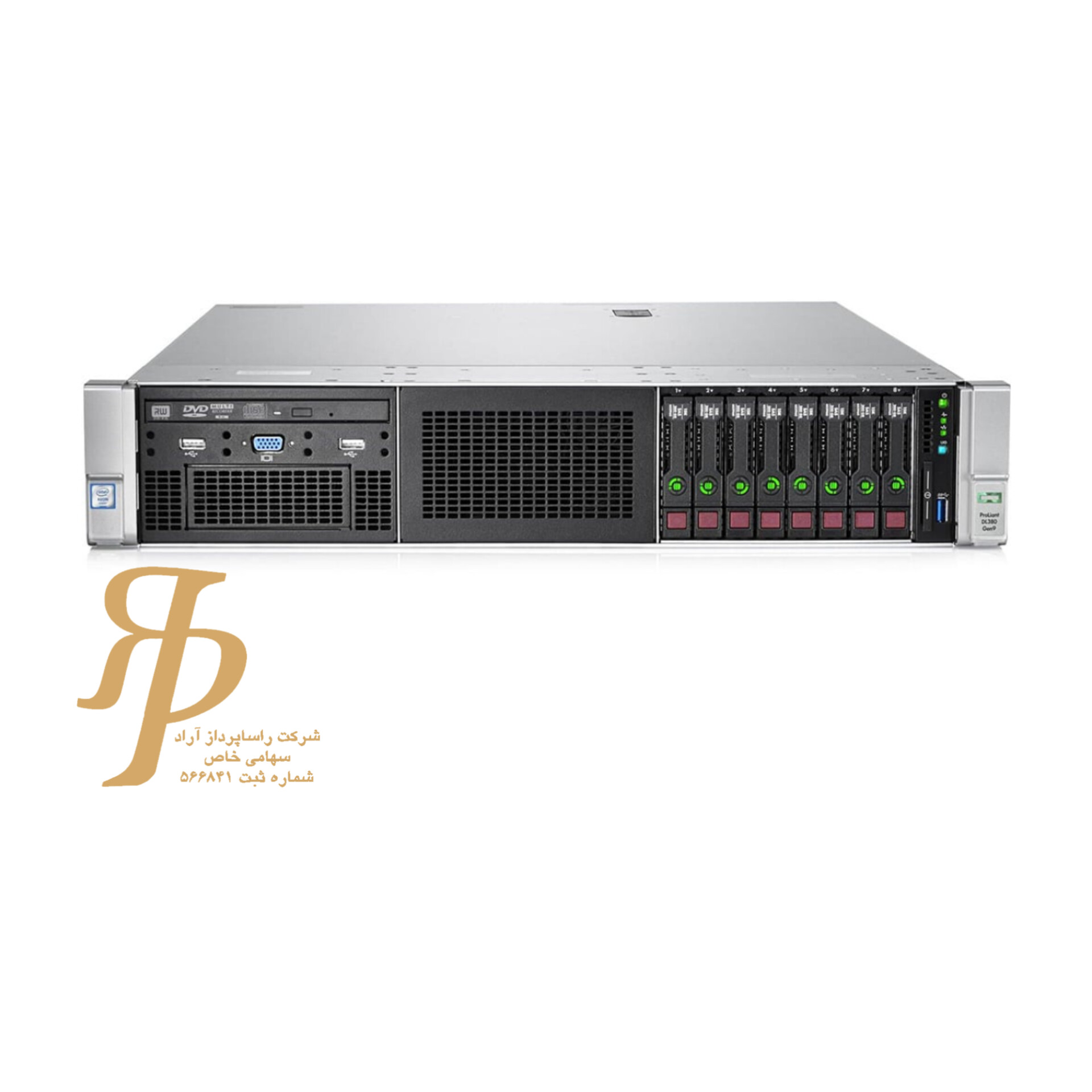 سرور HP DL380 Gen9 8SFF | دو پردازنده Xeon Gold 6138 | دو رم 32GB