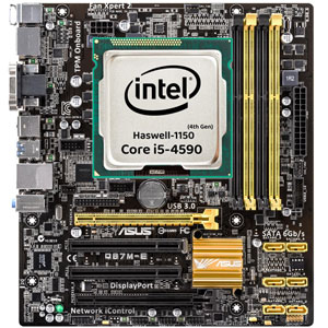 باندل کارکرده Asus Q87M-E+i5 4590 — تصویر ۲